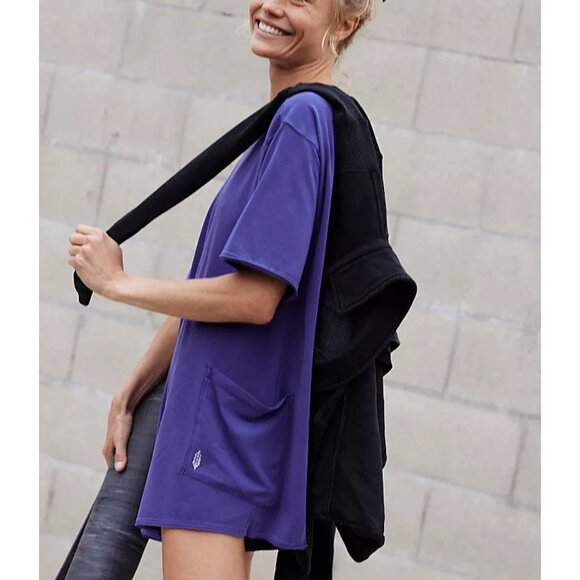 FP MOVEMENT Hot Shot Tee Romper / Dark Amethyst - Picture 4 of 11